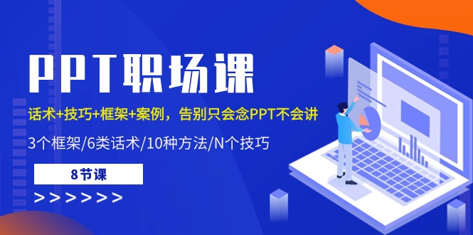 PPT初入职场课：销售话术 方法 架构 实例，道别只会念PPT不会说-课程网