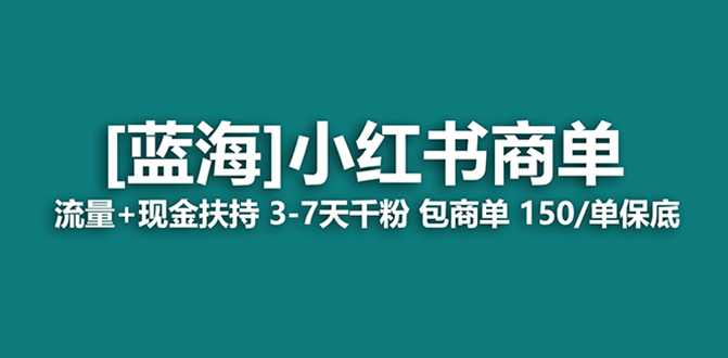 最牛蓝海项目，小红书的商单！持续稳定，7天转现，商单分派，月入了万-课程网