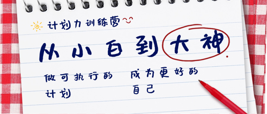 方案力夏令营-从小白到高手：做可操作 计划，变成更强 曾经的自己-课程网