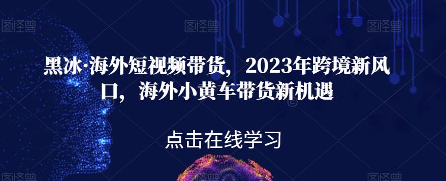 黑冰·国外短视频卖货，2023年跨境电商新蓝海，国外ofo单车卖货机遇与挑战-课程网