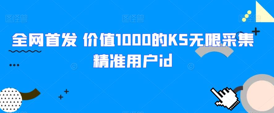 独家首发 使用价值1000的KS无尽收集精准客户id-课程网