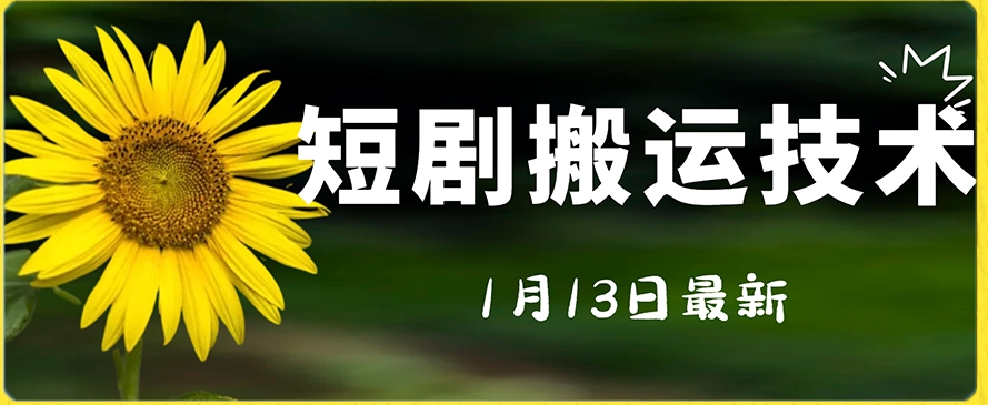 最新短剧搬运技术，电脑手机都可以操作，不限制机型-课程网