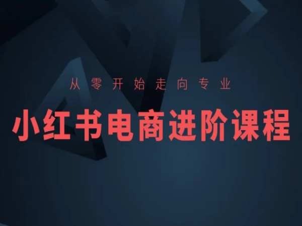 从零开始迈向技术专业，小红书电商升阶课程内容-课程网