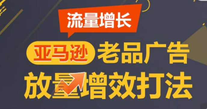 亚马逊平台流量增长-老品广告宣传放量上涨提质增效玩法，由浅入深，打造更多TOP listing-课程网